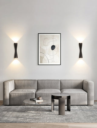 Griffy - Outdoor LED Up/Down Modern Curved Wall Light