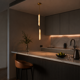 Fiorella - Modern Minimalist Marble Hanging Chandelier
