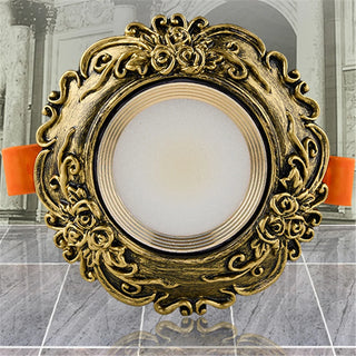 Tanglin - Retro Gold Patterned European LED Ceiling Downlight