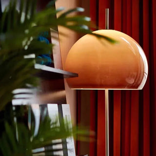 Orienne - Gradient Orange Glass Mushroom Floor Lamp