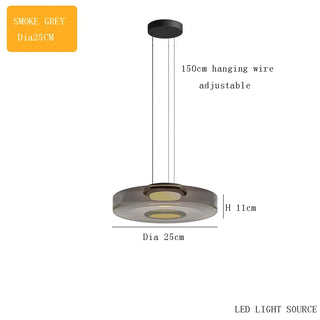 Halley - Modern Levels Series Island Glass Pendant Light