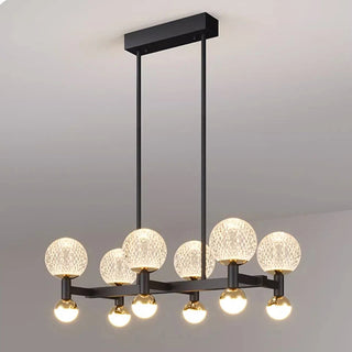 Gopi - Modern Glass Ball Multi Head Ceiling Chandelier