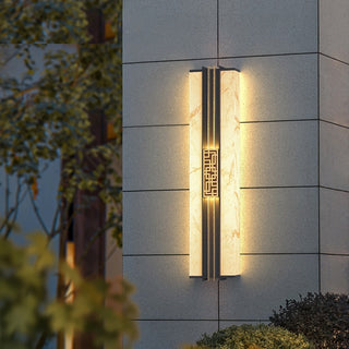 Jaspar - Marble Style Outdoor LED Wall Light Bar