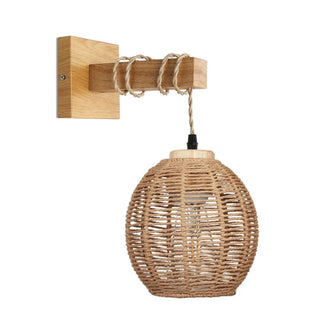 Hamar - Natural Handwoven Rattan Bamboo Hanging Ceiling Light