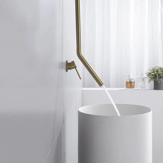 Herma - Modern Ceiling Mounted Curved Bathroom Tap