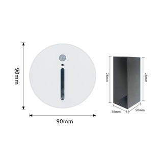 Desiree - Round Embedded Footlights Stair Motion Sensor Recessed LED Wall Lamp