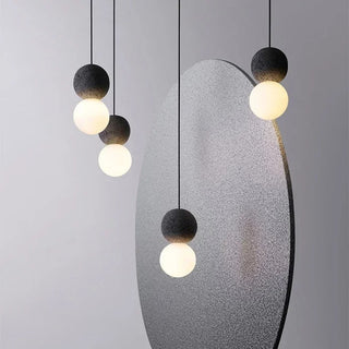 Kuala - LED Double Ball Black Hanging Ceiling Pendant Light
