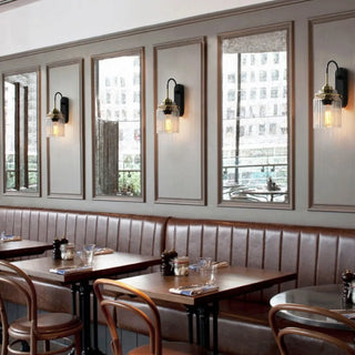 Matilda - Retro Industrial Luxury Fluted Glass Wall Lamp