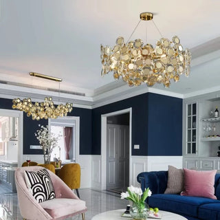 VetraGlow - Modern Round Ball Glass Hanging Chandelier