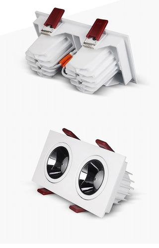 Bahru - Recessed Rectangle LED Ceiling Anti-Glare Downlight