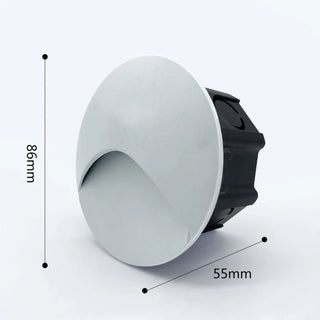 Corinne - Round Stair Aisle Motion Sensor Wall Light- Round Stair Aisle Motion Sensor Wall Light - Round Embedded Stair Aisle Motion Sensor Wall Light