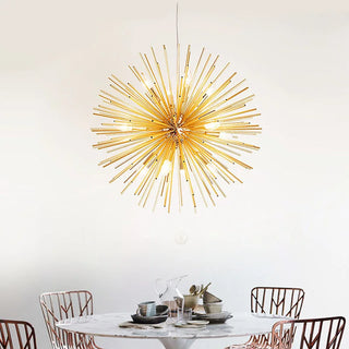 Dilara - Golden Burst Sun Spike Chandelier