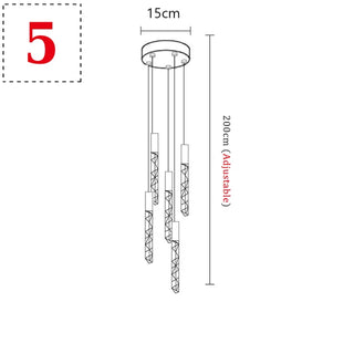 Rufus - Crystal Pendant Ceiling Chandelier