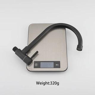 Elnora - Rotatable Modern Black Single Handle Cold Water Kitchen Drinking Tap