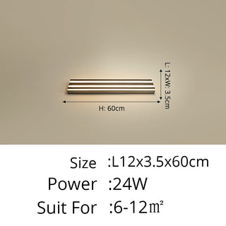 Yestine - Stripe Gold Modern LED Outdoor Wall light Bar