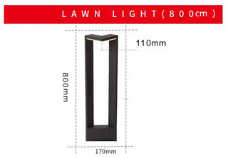 Cady - LED  IP65 Waterproof Light Fixture Lawn Patio Courtyard Driveway Decoration