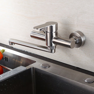 Nikole - Stainless Steel Wall Mounted Dual Hole Mixer Tap