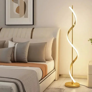 Edmond - Modern LED Twisted Floor Lamp
