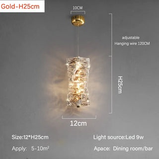 Lorenzo - Modern Twisted Crystal Glass Ceiling Chandelier