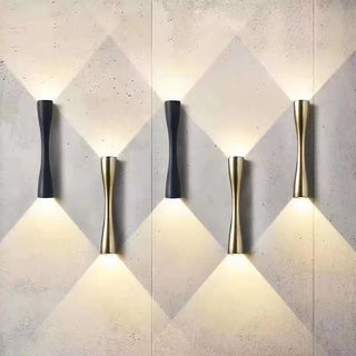 Griffy - Outdoor LED Up/Down Modern Curved Wall Light