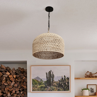 Rochelle - Wicker Rattan Pendant Ceiling Light Handmade Japanese Style