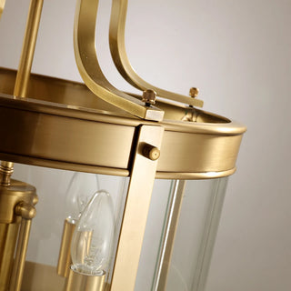 Enrica - Modern Golden Glass Pendant Chandelier