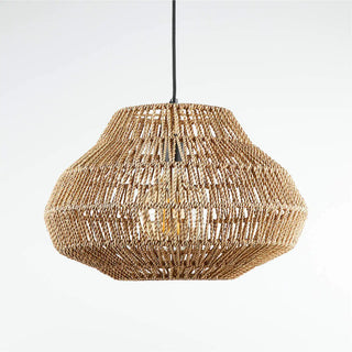 Myriam - Handmade Woven Rattan Round Ceiling Pendant Light