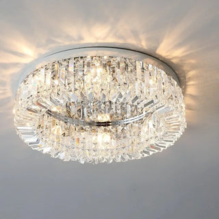 Avari - Recessed Crystal Glass Round Ceiling Chandelier