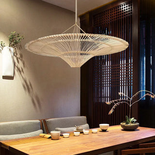 Mitooma - Wabi Sabi Style Rattan Large Hand Woven Wicker Pendant Lamp