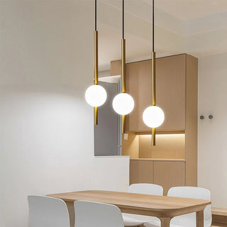 Tora - Modern Hanging Frosted Milk Glass Ball Pendant Ceiling Light