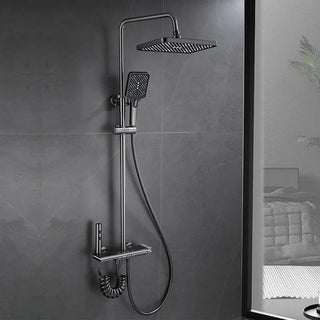 Celandine - Modern LED Rainfall Shower System with Temperature Display and Four Functions