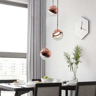 Motala - Half Transparent Hanging Crystal Ball Pendant Ceiling Light