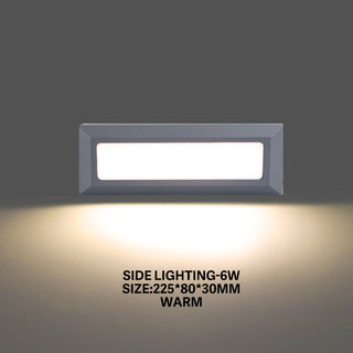 Emrique - Flush-Mount Outdoor Rectangle LED Wall Light