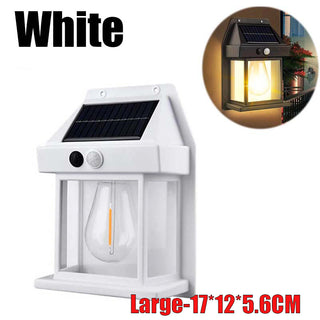 Basil - Modern Vintage LED Waterproof Solar Wall Lamp