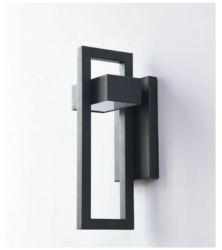 Merlen - Modern Black Outdoor Wall Light