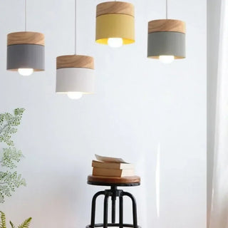 Cynara  - Nordic Wood Round Pendant Hanging Ceiling Light