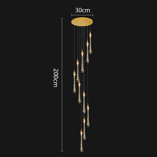 Harraz - Crystal Pendant Ceiling Chandelier