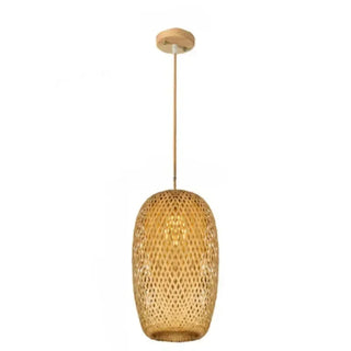 Horten - Natural Handwoven Bamboo Lantern Light Pendant