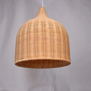 Hamam - Rattan Woven Perforated Dome Bamboo Hanging Pendant Ceiling Light