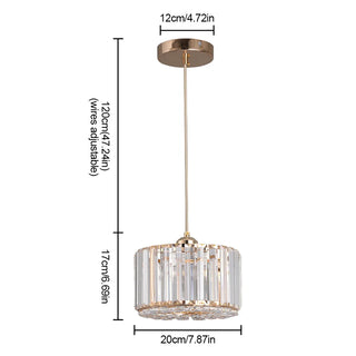 Elshan - Patterned Glass Shade Hanging Pendant Ceiling Light