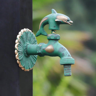 Elnora - Garden Faucet Antique Brass Animal Cold Water Fauce