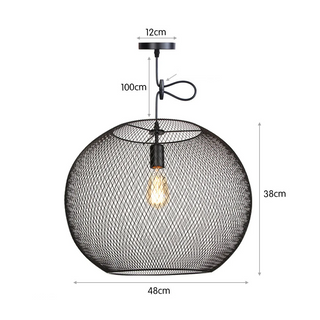 Cathrine Series - Rural Retro Tavern Iron Art Single Head Mesh Cover Pendant Lights