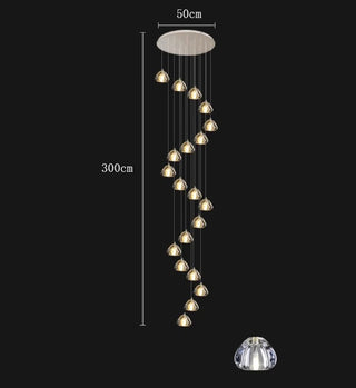 Eddy - Crystal Pendant Hanging Chandelier