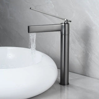 Barak - Thin Single Lever Deck Mounted Basin Mixer Tap