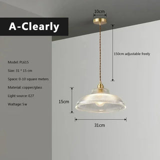 Nancy - Abstract Patterned Glass Coloured Circular Pendant Hanging Ceiling Light