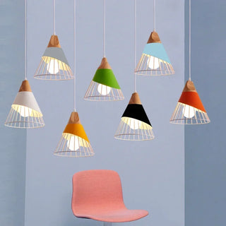 Clairmont - Nordic Hanging Wood Hanging Pendant Ceiling Light