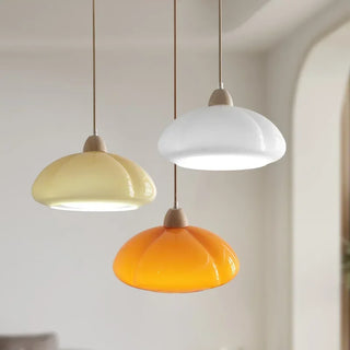 Lugo - Modern Abstract Glass Pumpkin Hanging Pendant Ceiling Light