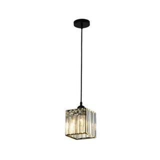 Calra - Patterned Glass K9 Crystal Hanging LED Pendant Lights