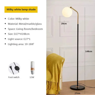 Jeanette - Modern Glass Orb Table Lamp