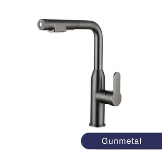 Meda - Modern Single Handle Swivel Pull Out Mixer Kitchen Tap